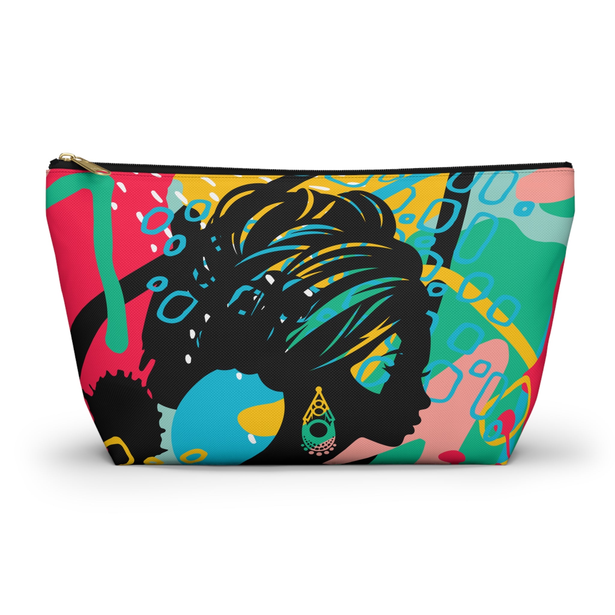 Sister in Bloom T-Bottom Multipurpose Organizer Toiletry Travel Pouch, Multi-colored