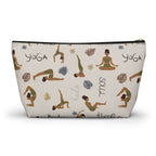 Yoga Body & Soul T-Bottom Multipurpose Organizer Toiletry Travel Pouch, Tan