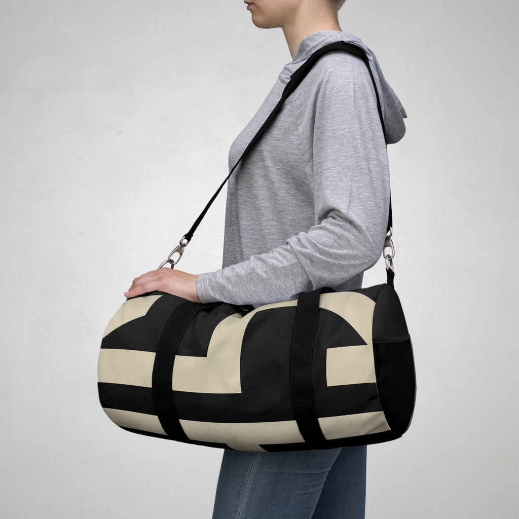 Signia Block Duffel Bag, Black & Cream