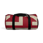 Signia Block Duffel Bag, Red & Cream