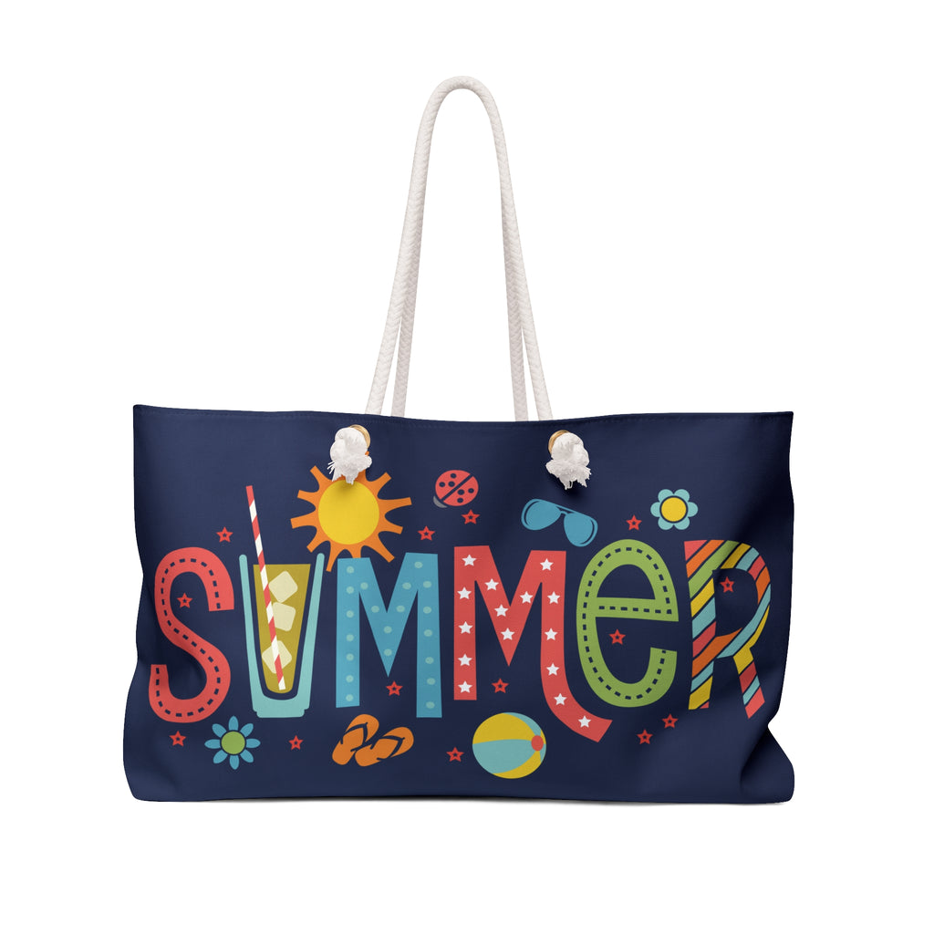 Summer Fun Packable Carryall Beach Tote