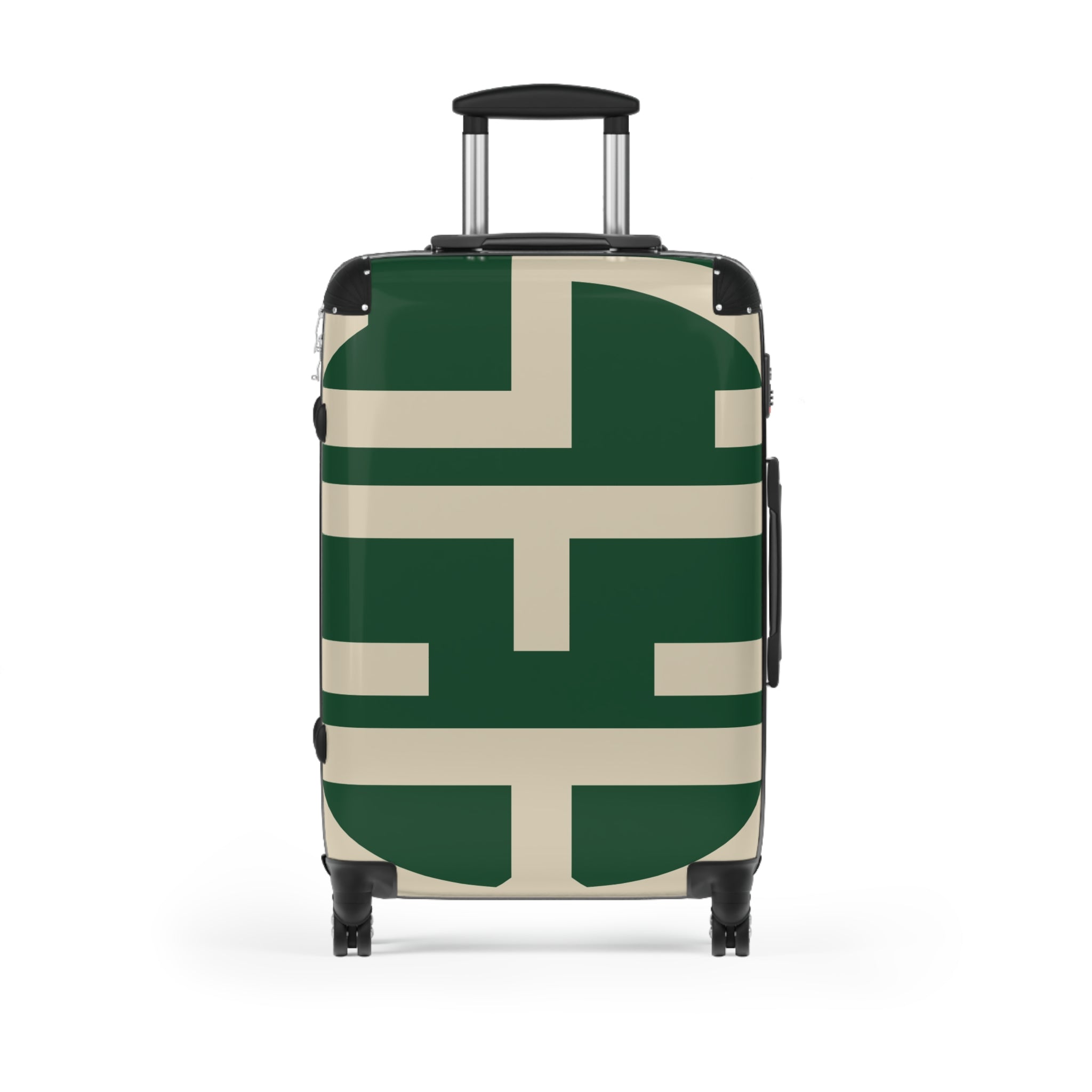 Signia Block Hard-Shell Luggage, Green & Cream