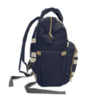 Signia Block Commuter Backpack, Navy & Cream