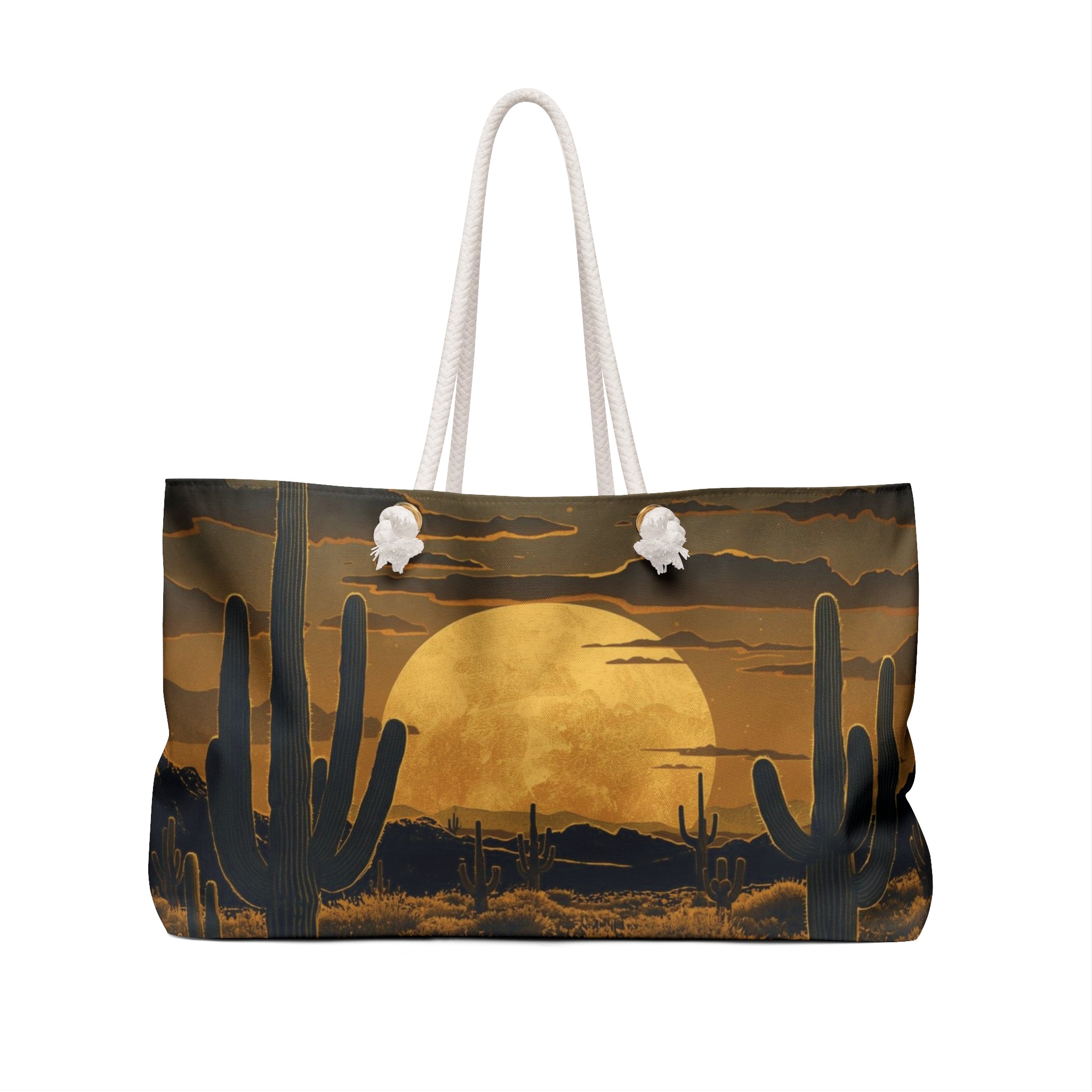 Golden Cowgirl Packable Carryall Beach Tote