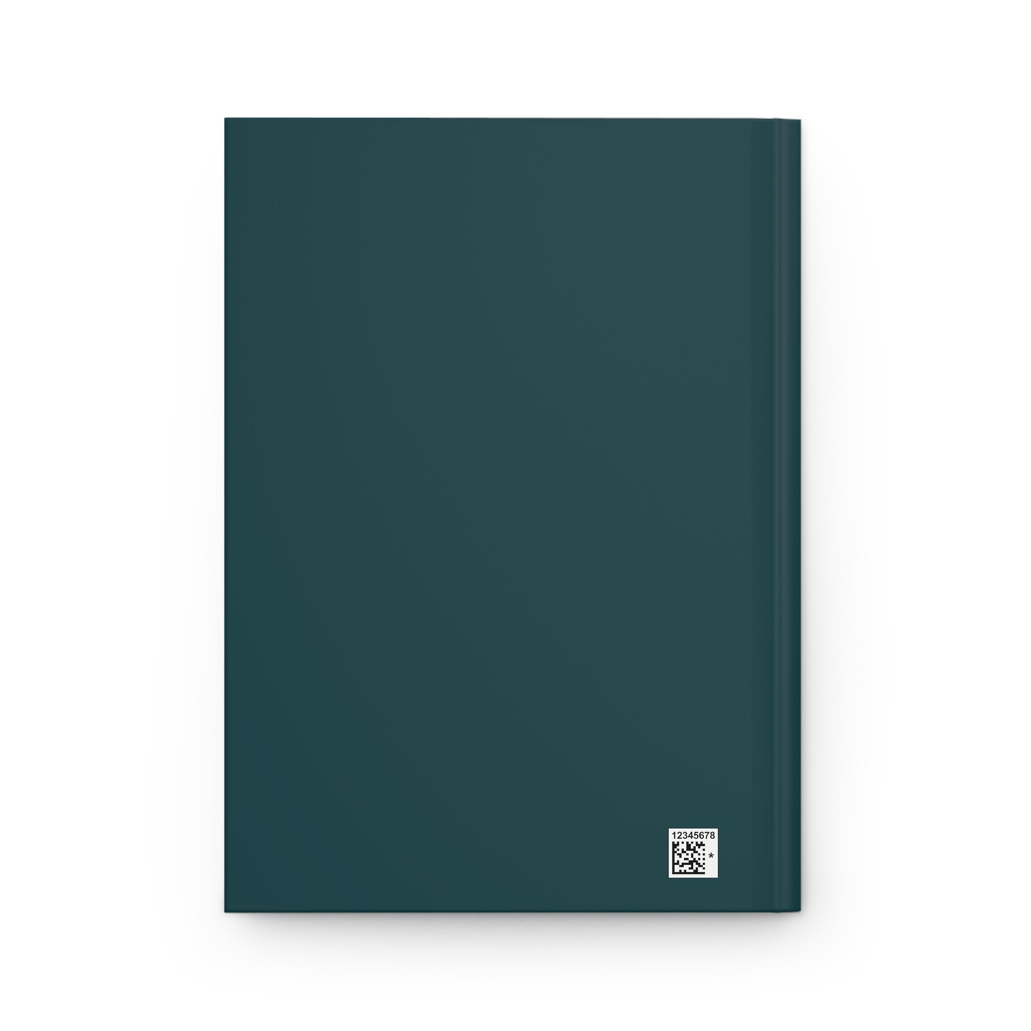 The MonoTone Monogram Hardcover Journal Lined Notebook for Notes and Planning, Teal Blue