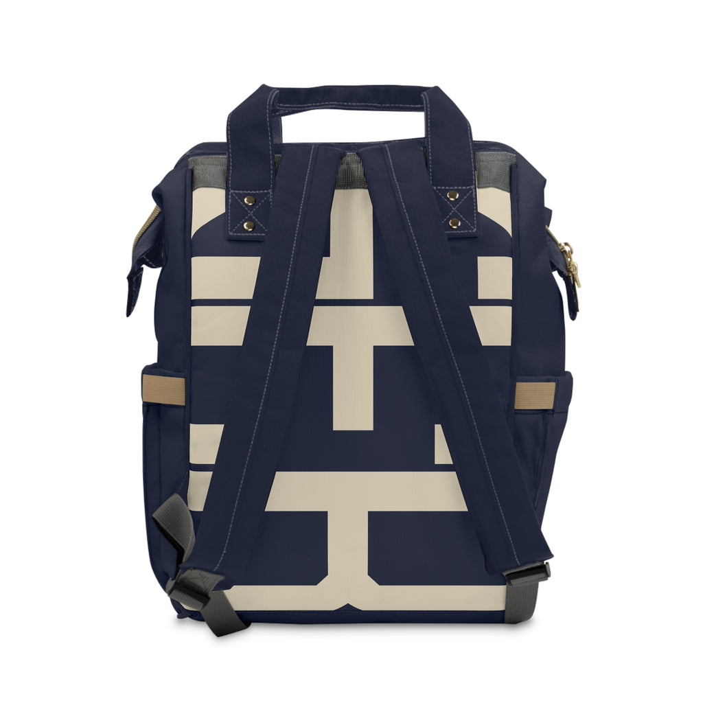 Signia Block Commuter Backpack, Navy & Cream