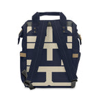 Signia Block Commuter Backpack, Navy & Cream