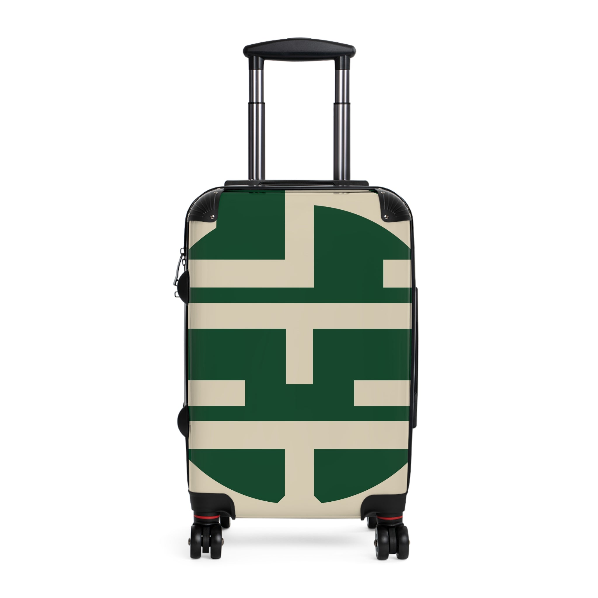 Signia Block Hard-Shell Luggage, Green & Cream