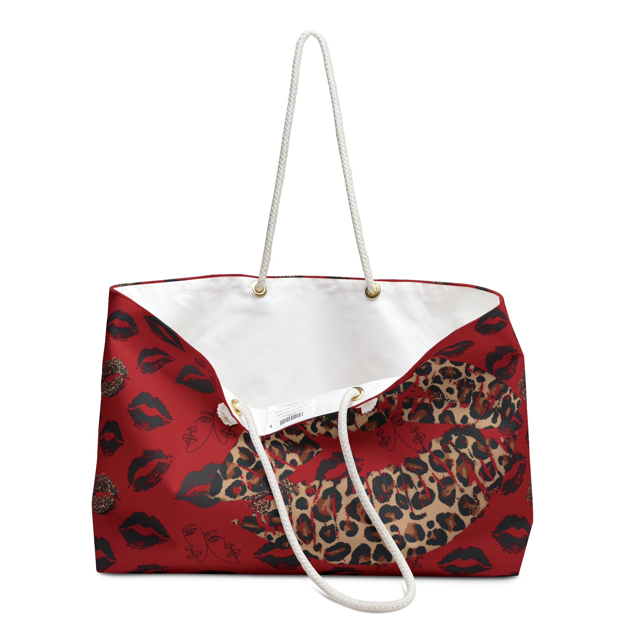 Smooches Packable Oversized Carryall Tote — Lightweight Multipurpose Beach & Travel Bag