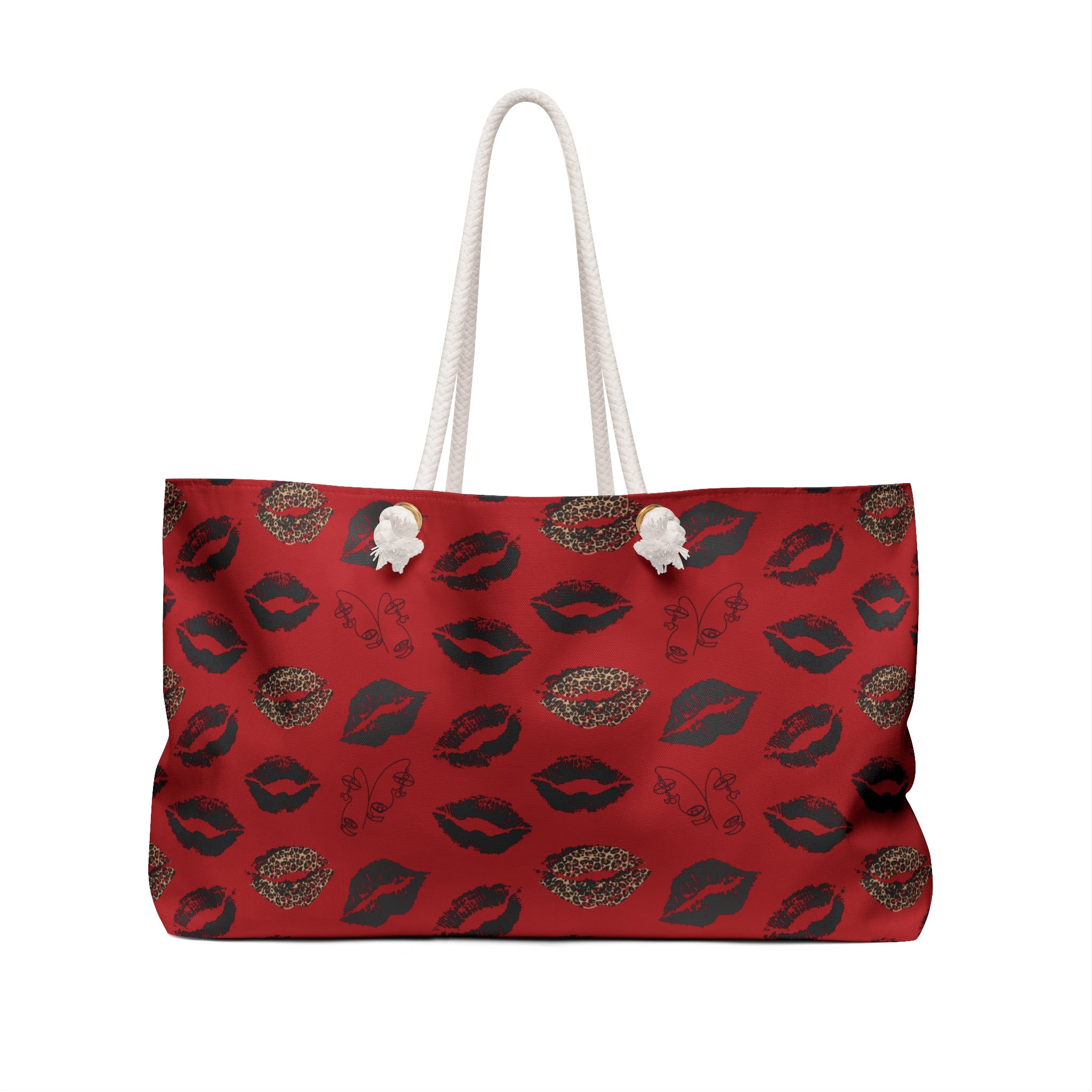 Smooches Packable Oversized Carryall Tote — Lightweight Multipurpose Beach & Travel Bag