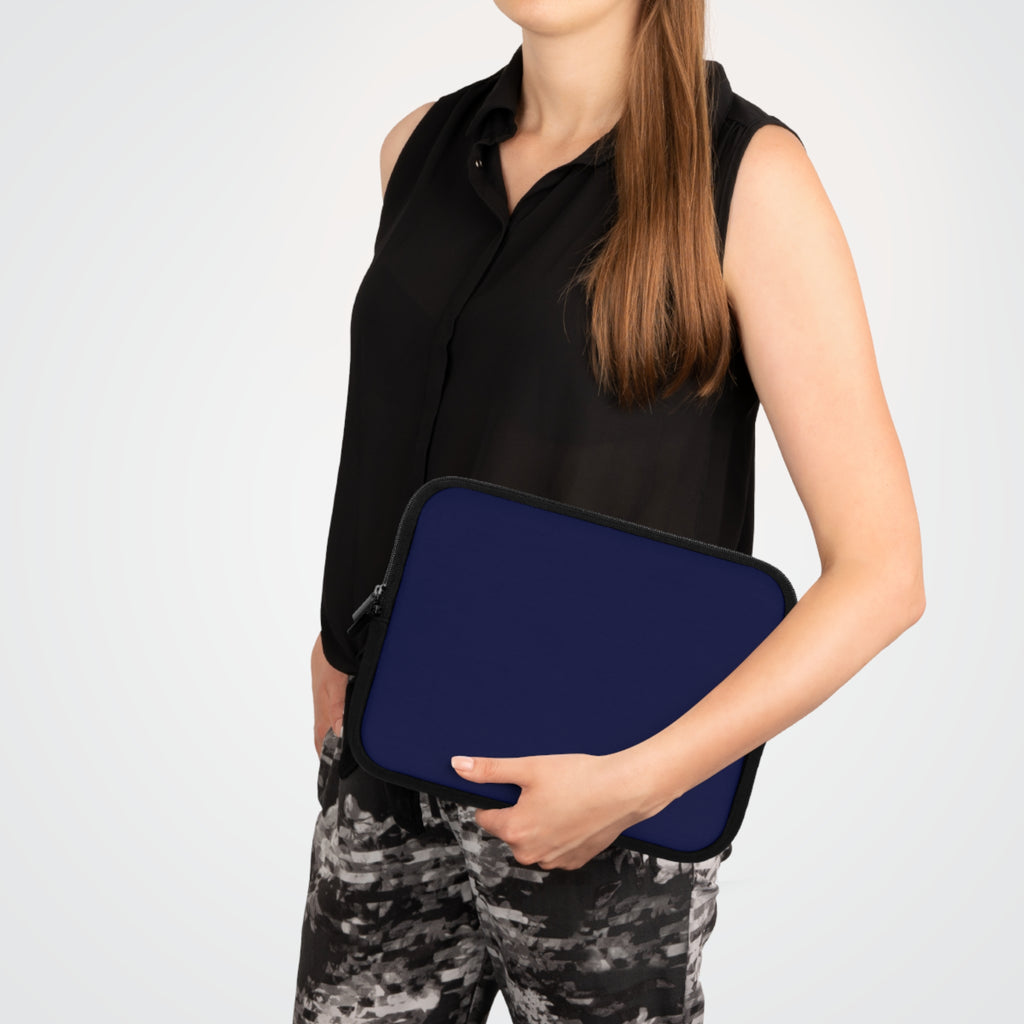 The MonoTone Monogram Tablet Laptop Sleeve, Multiple Sizes, Navy Blue