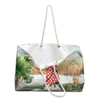 At The River Packable Oversized Carryall Tote — Lightweight Multipurpose Beach & Travel Bag