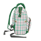 Houndstooth & Stripes Multifunctional Travel Backpack Carryon