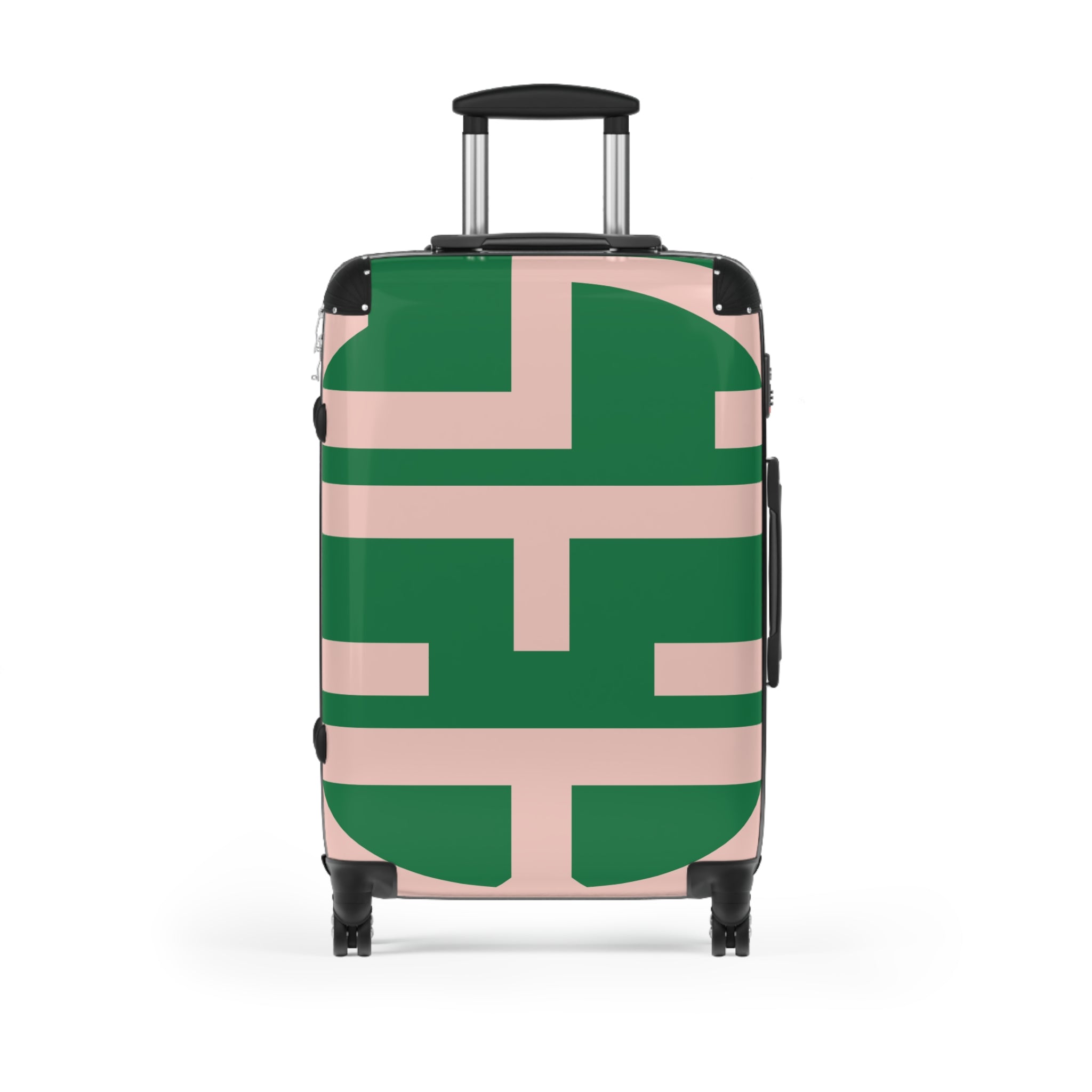 Signia Block Hard-Shell Luggage, Green & Pink