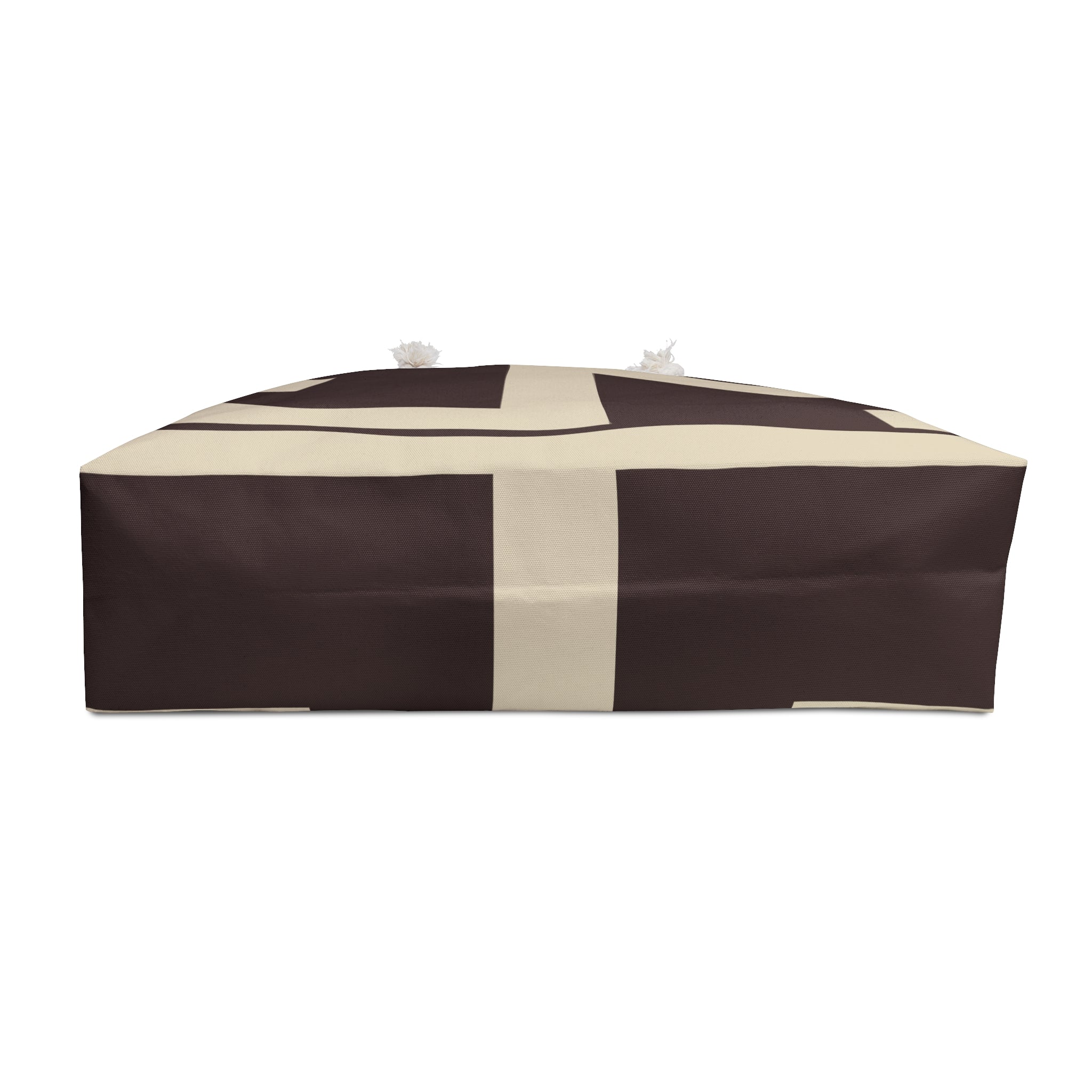 Signia Block Packable Tote, Coffee Bean & Cream
