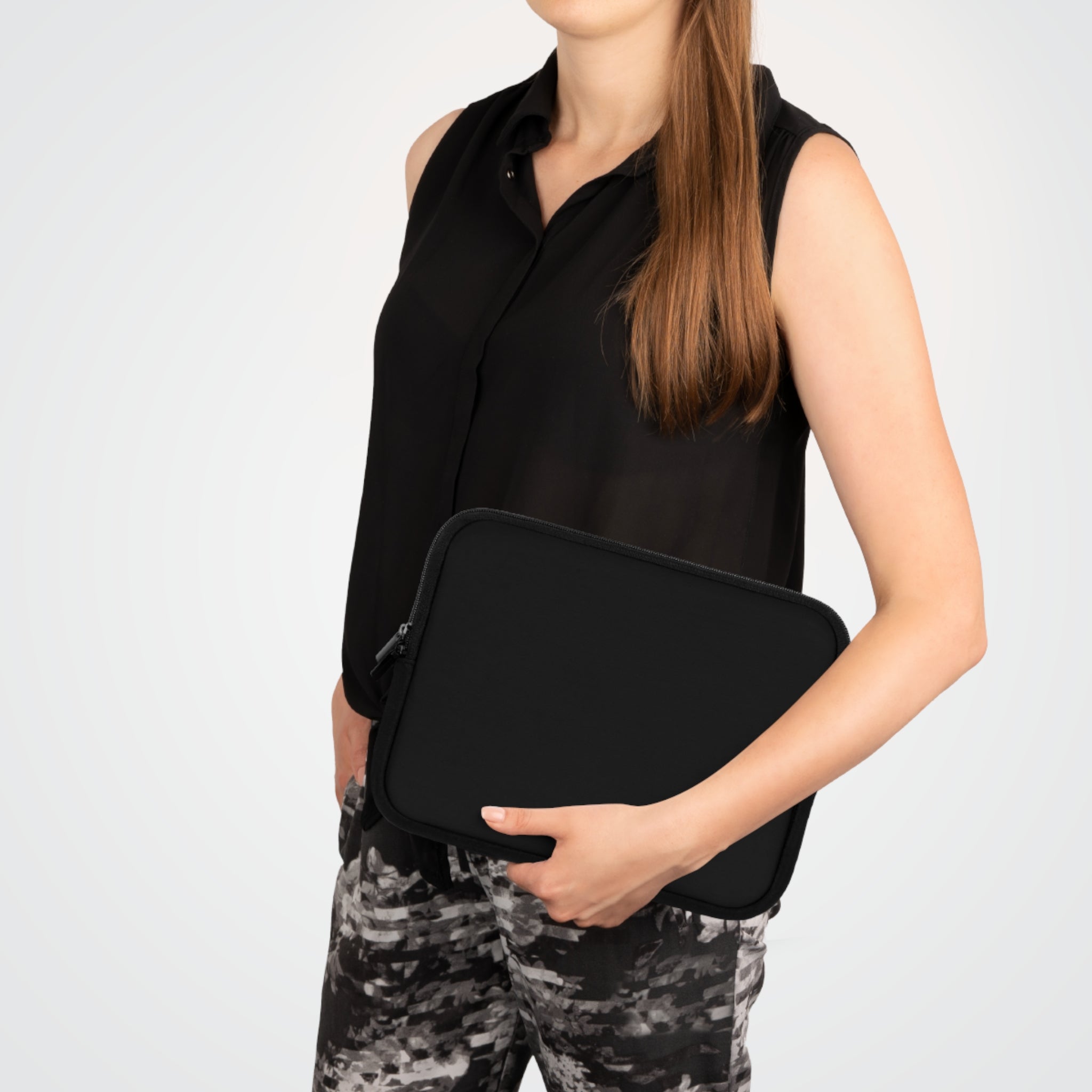 The MonoTone Monogram Tablet Laptop Sleeve, Multiple Sizes, Black