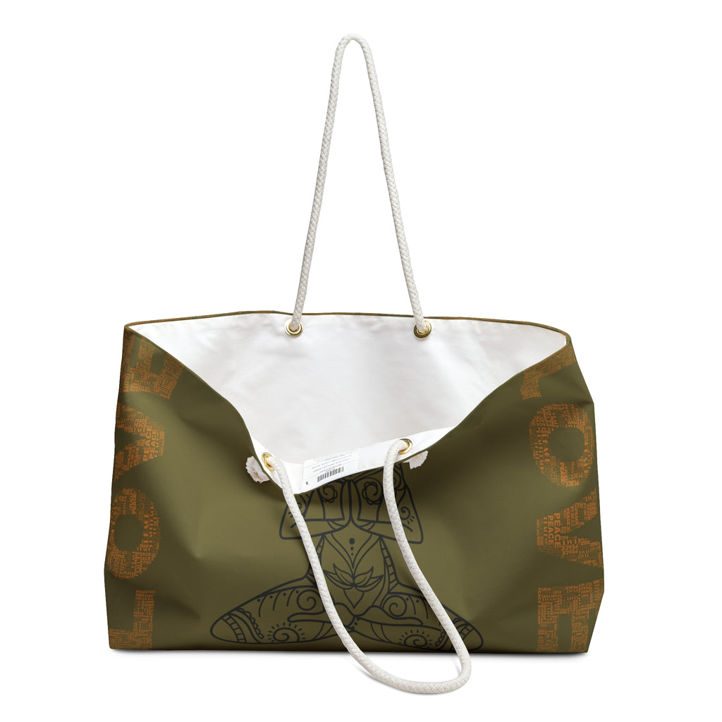 Love Meditation Packable Carryall Beach Tote