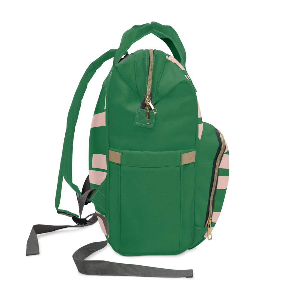 Signia Block Commuter Backpack, Green/Pink