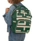 Signia Block Commuter Backpack, Green & Cream