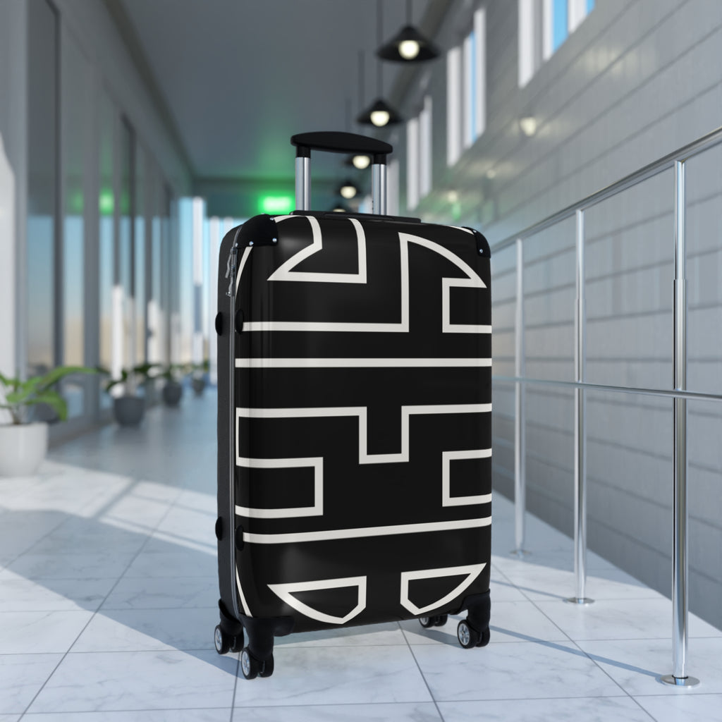 Signia Frame Hard-Shell Luggage, Black & Cream