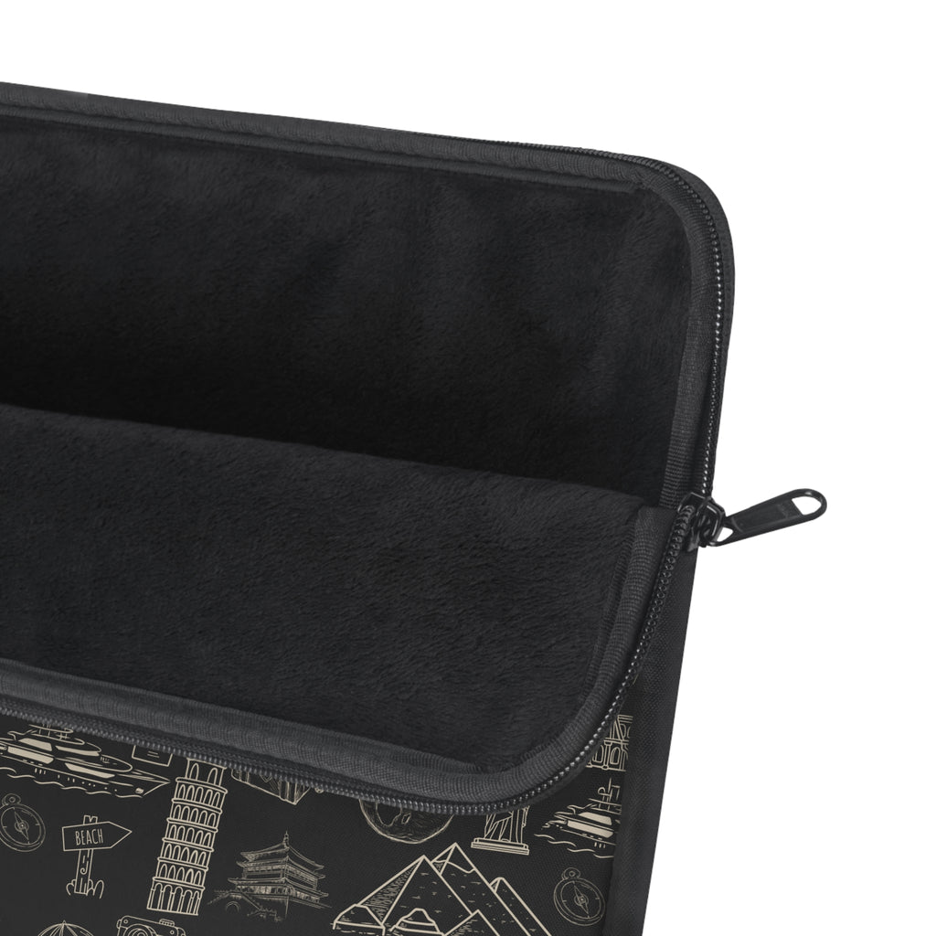 World Tour Collection Laptop Sleeve Protective Case, Black