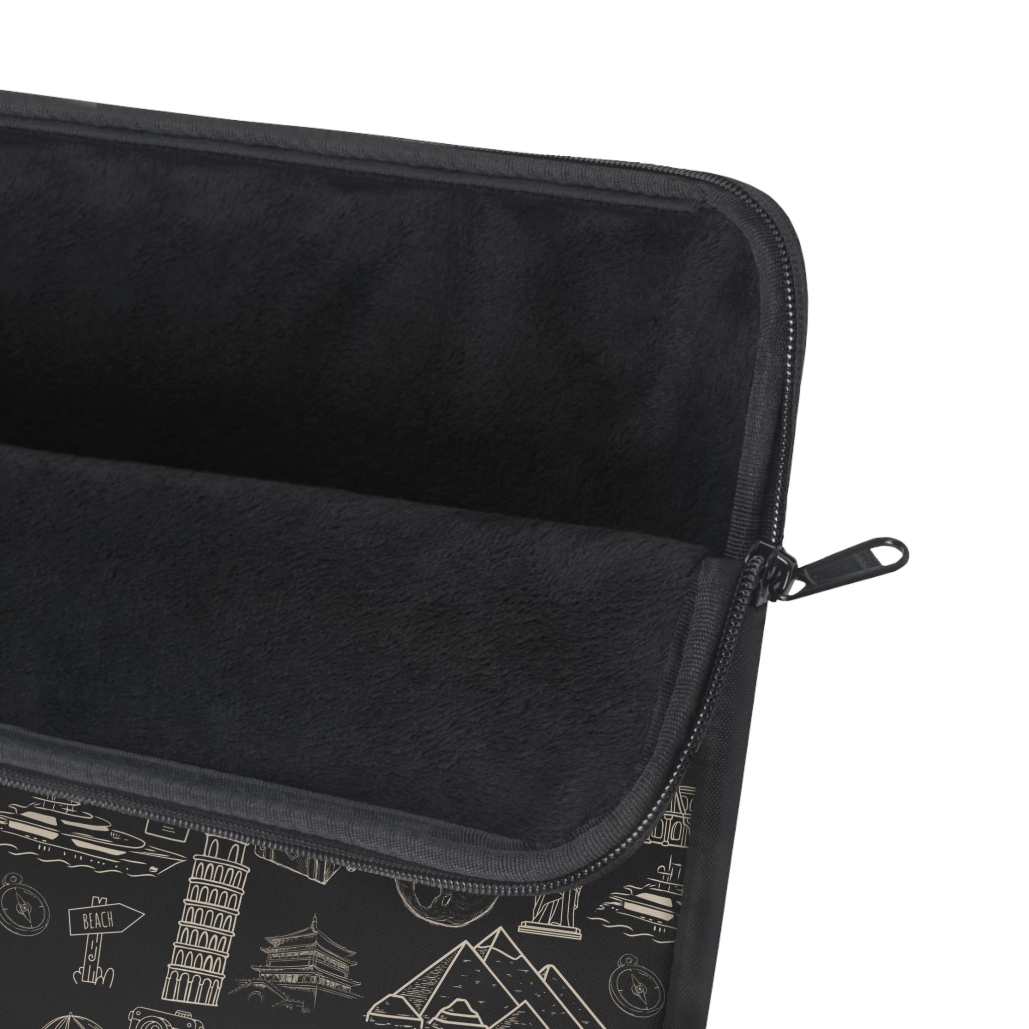 World Tour Collection Laptop Sleeve Protective Case, Black