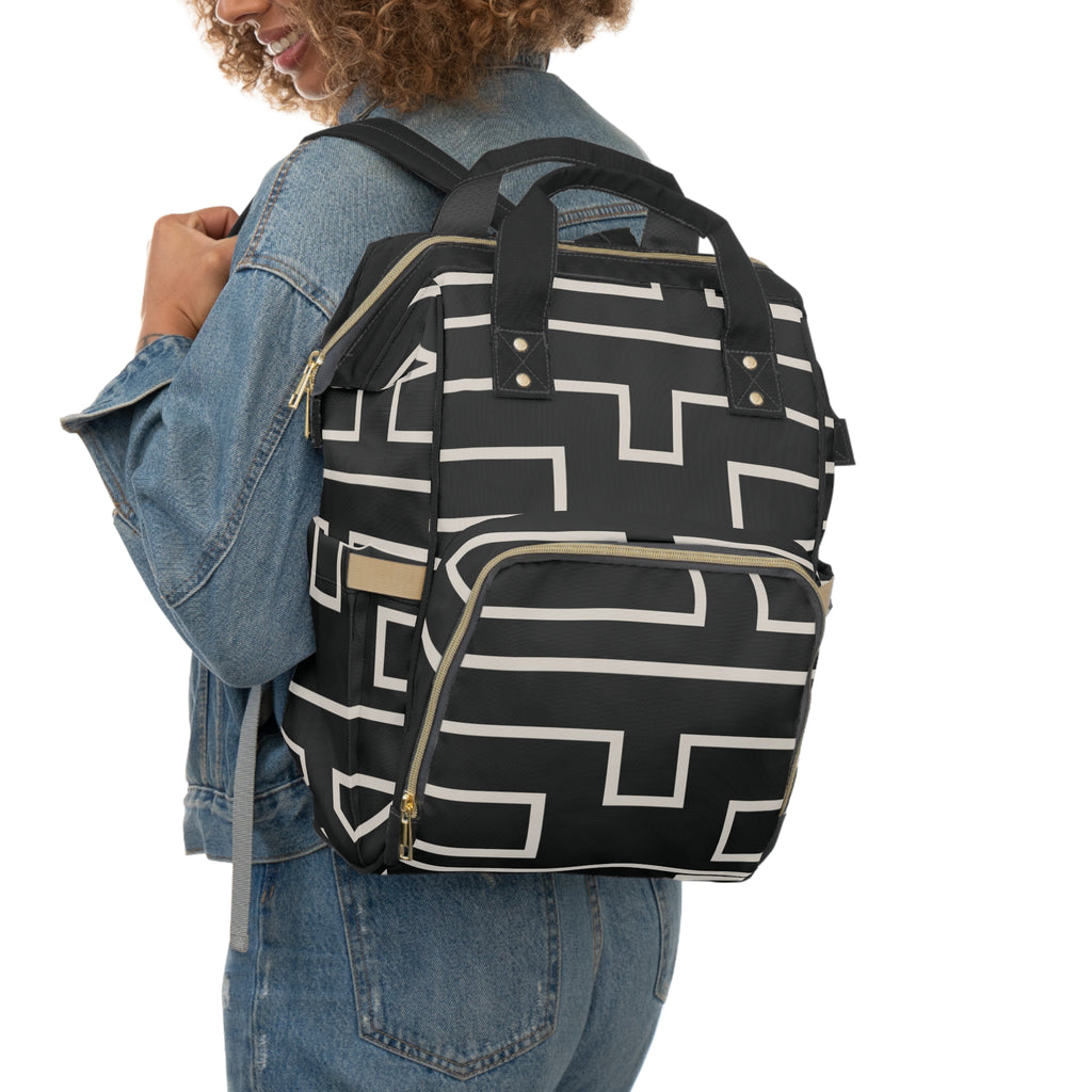 Signia Frame Commuter Backpack, Black & Cream