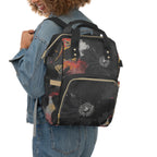Floral Noir Commuter Backpack