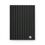 Gray Rose & Pinstripe Bloom Hardcover Journal Lined Notebook for Notes & Planning, Gray/Black