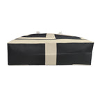 Signia Block Packable Tote, Black & Cream