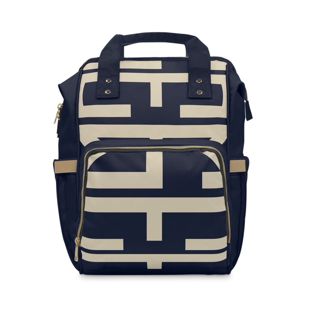 Signia Block Commuter Backpack, Navy & Cream