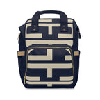 Signia Block Commuter Backpack, Navy & Cream