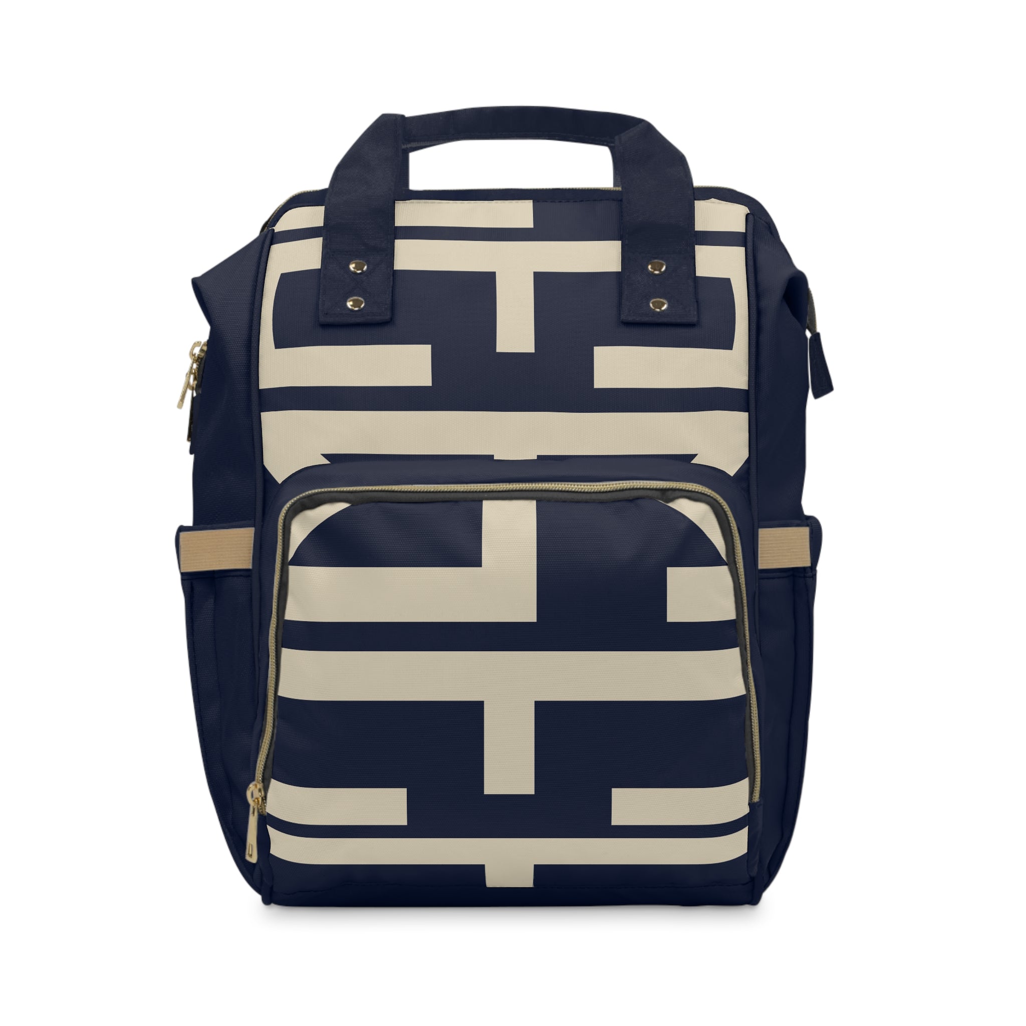 Signia Block Commuter Backpack, Navy & Cream
