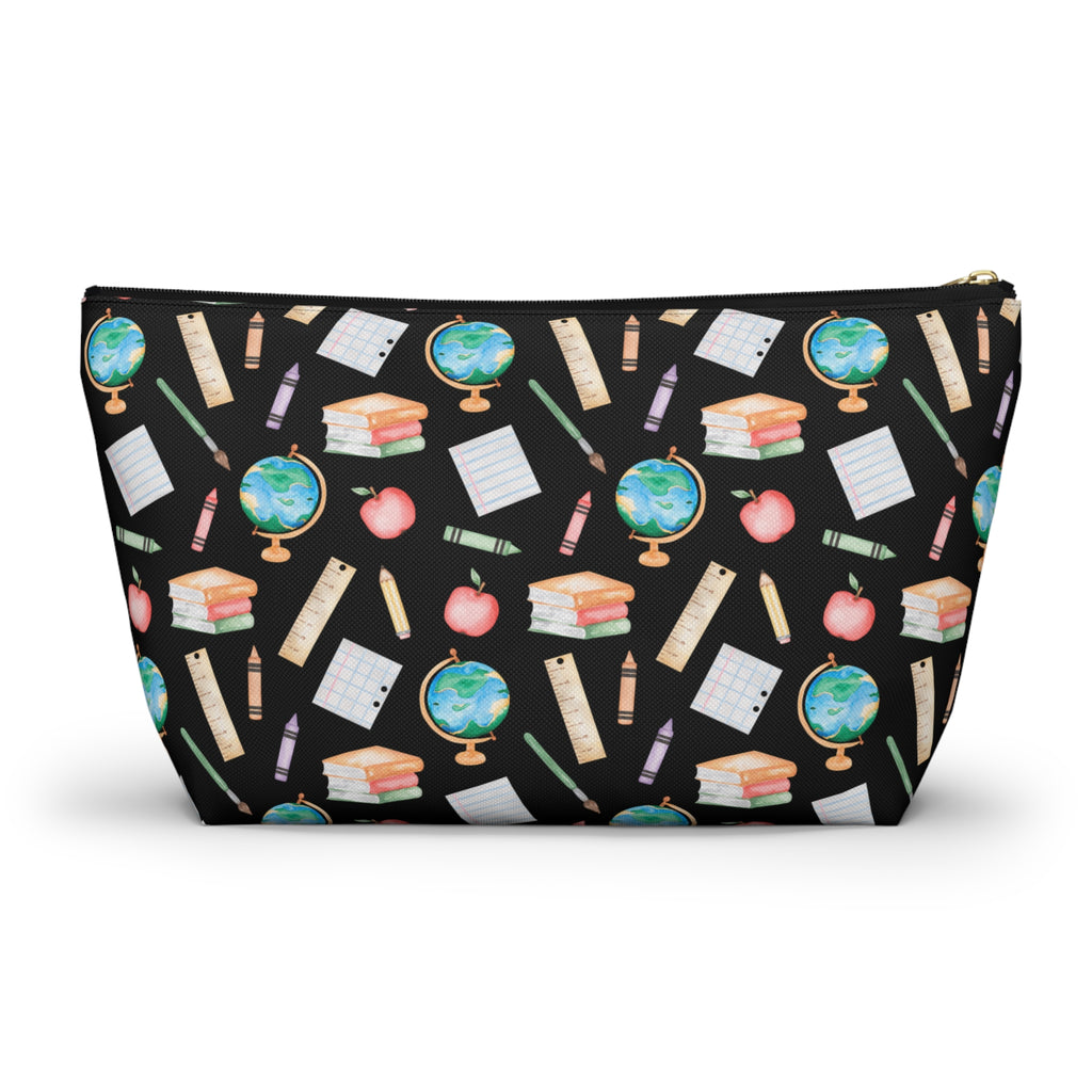 Bossy Teacher T-Bottom Travel Pouch — Chic Multipurpose Organizer for Toiletries, Makeup & On-the-Go Essentials