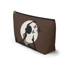 Moon Yoga Pose T-Bottom Multipurpose Organizer Toiletry Travel Pouch, Brown