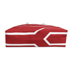 The Signia Custom Monogram Geometric Packable Oversized Multipurpose Weekender Bag, Carryall Tote, Beach Bag, Red/White