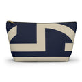 Signia Block Accessory Pouch, Navy & Cream