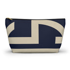 Signia Block Accessory Pouch, Navy & Cream