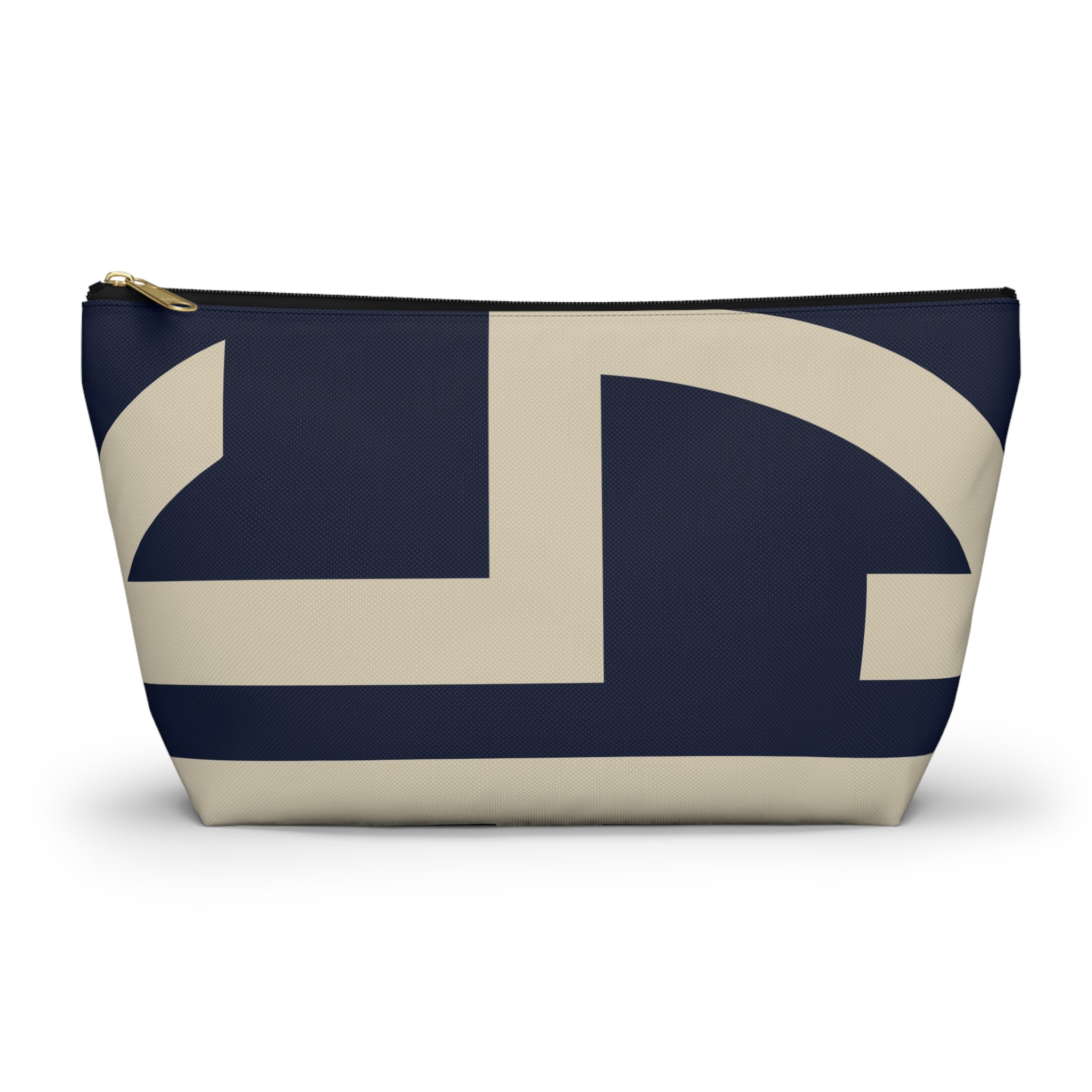 Signia Block Accessory Pouch, Navy & Cream