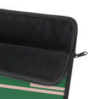 Green & Pink Personalized Slim Padded Laptop Sleeve