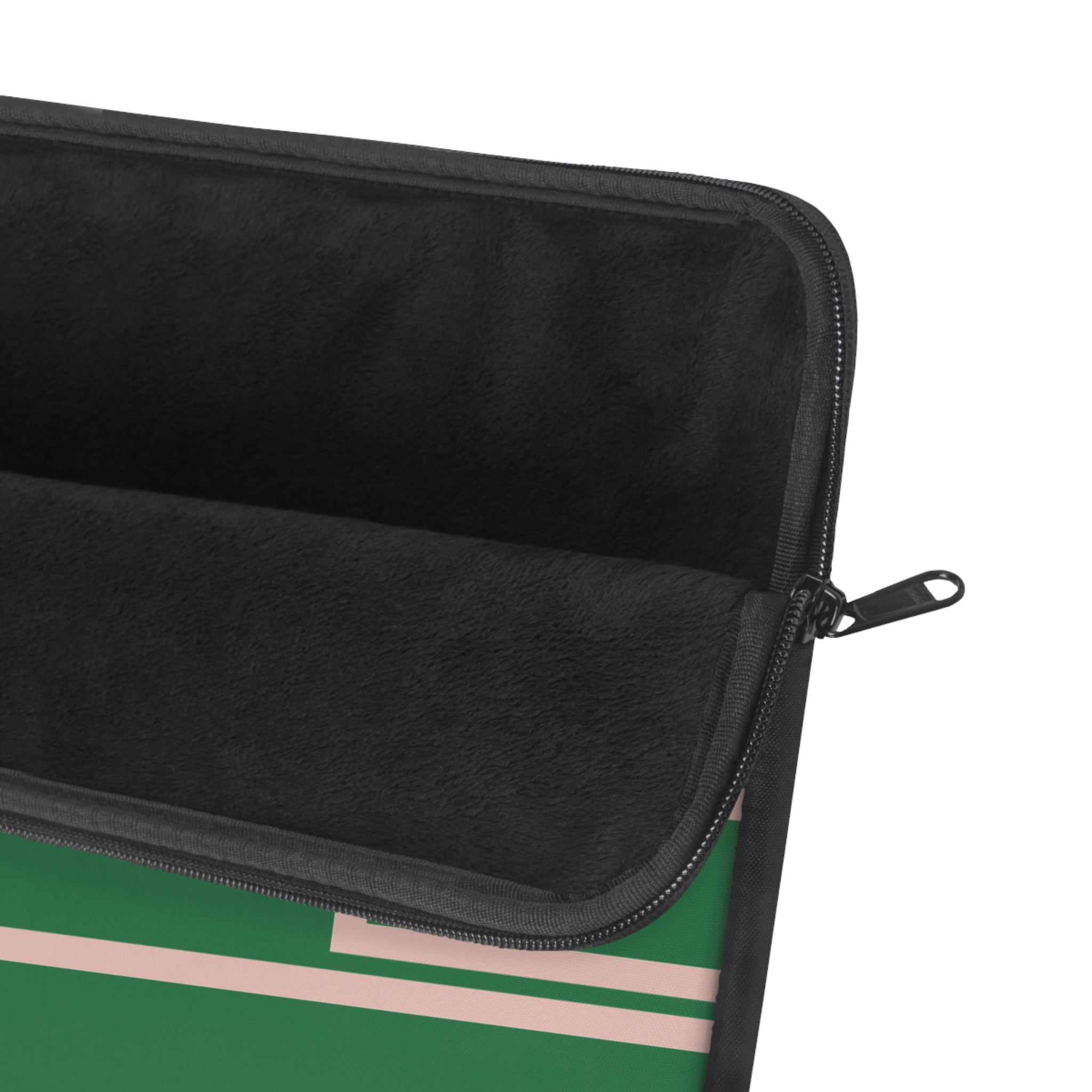 Green & Pink Personalized Slim Padded Laptop Sleeve