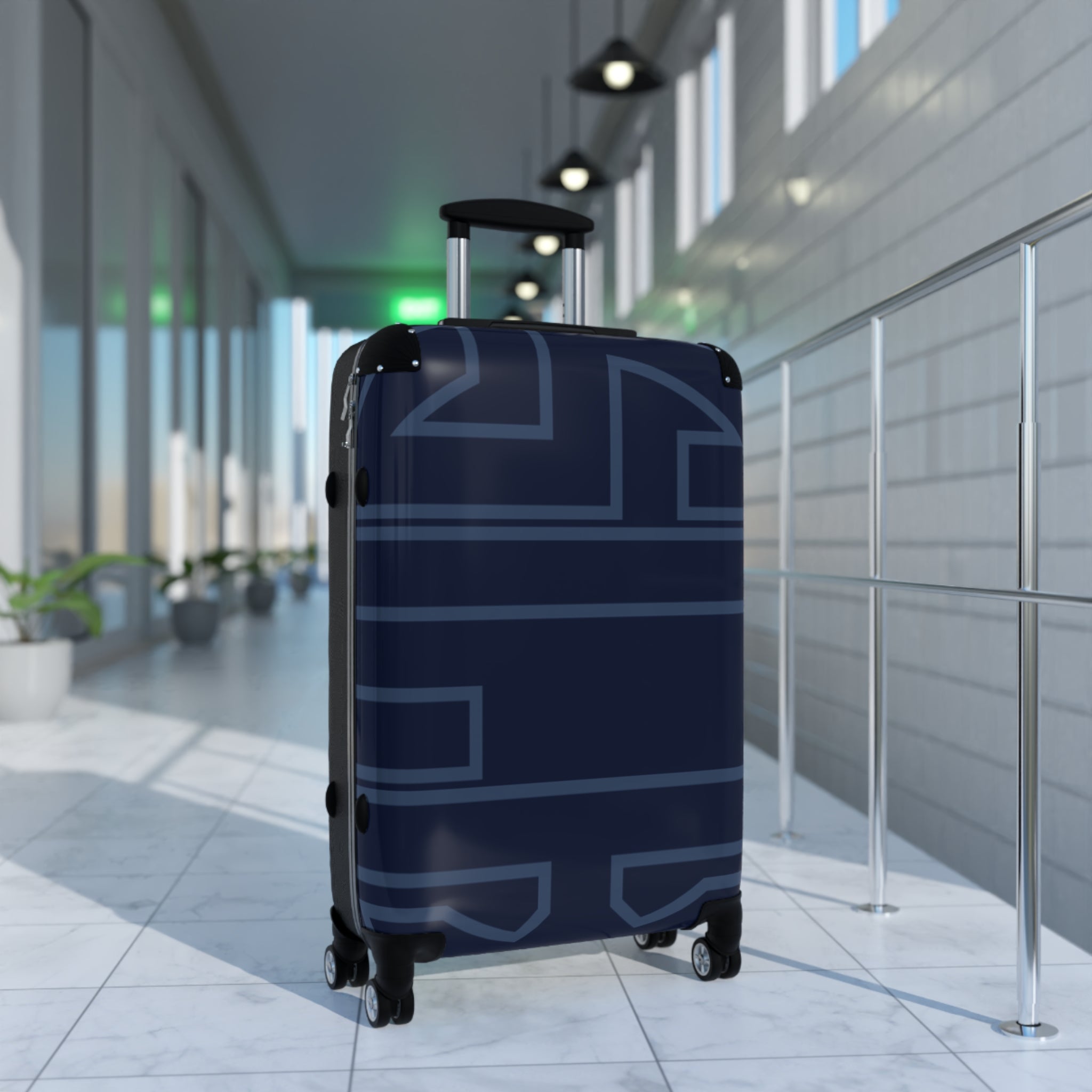 Signia Frame Hard-Shell Luggage, Navy & Mid Blue