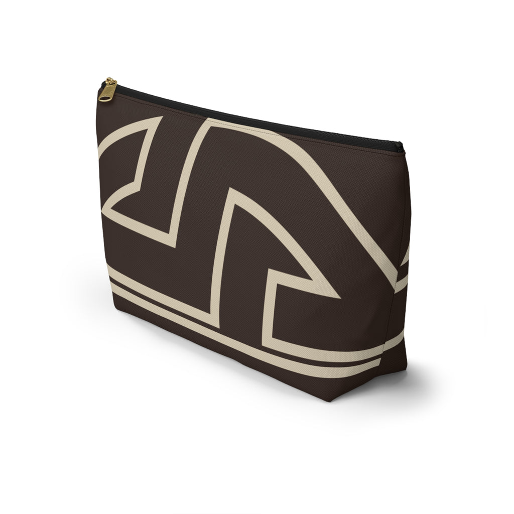 Signia Frame Accessory Pouch, Brown & Cream