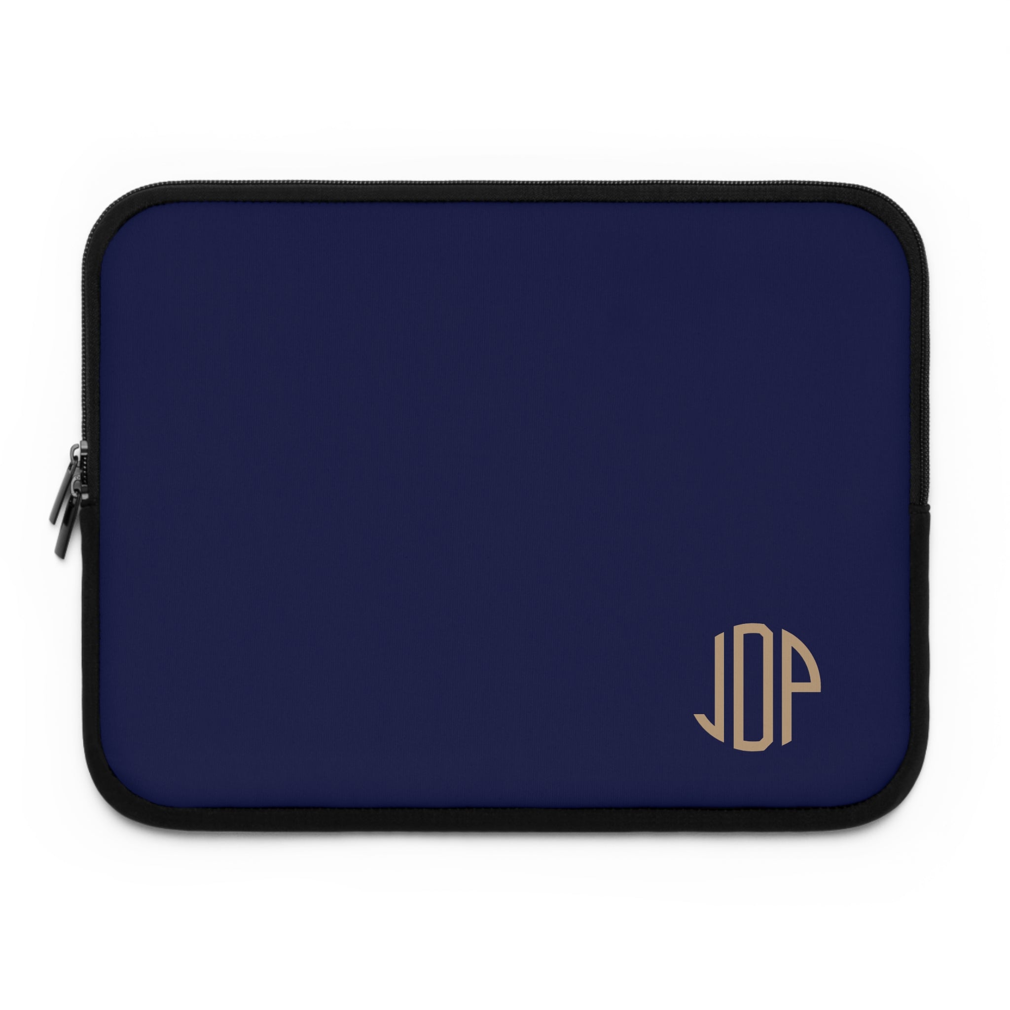 The MonoTone Monogram Tablet Laptop Sleeve, Multiple Sizes, Navy Blue