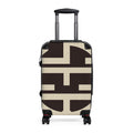 Signia Block Hard-Shell Luggage, Coffee Bean & Cream