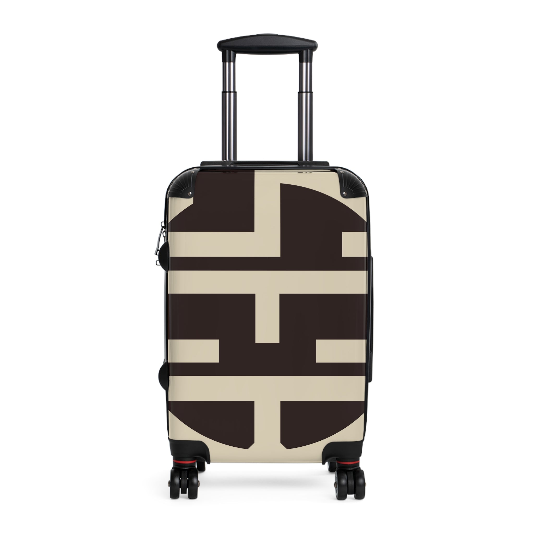 Signia Block Hard-Shell Luggage, Coffee Bean & Cream