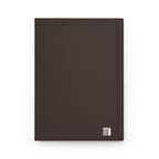 The MonoTone Monogram Hardcover Journal Lined Notebook for Notes and Planning, Dark Brown