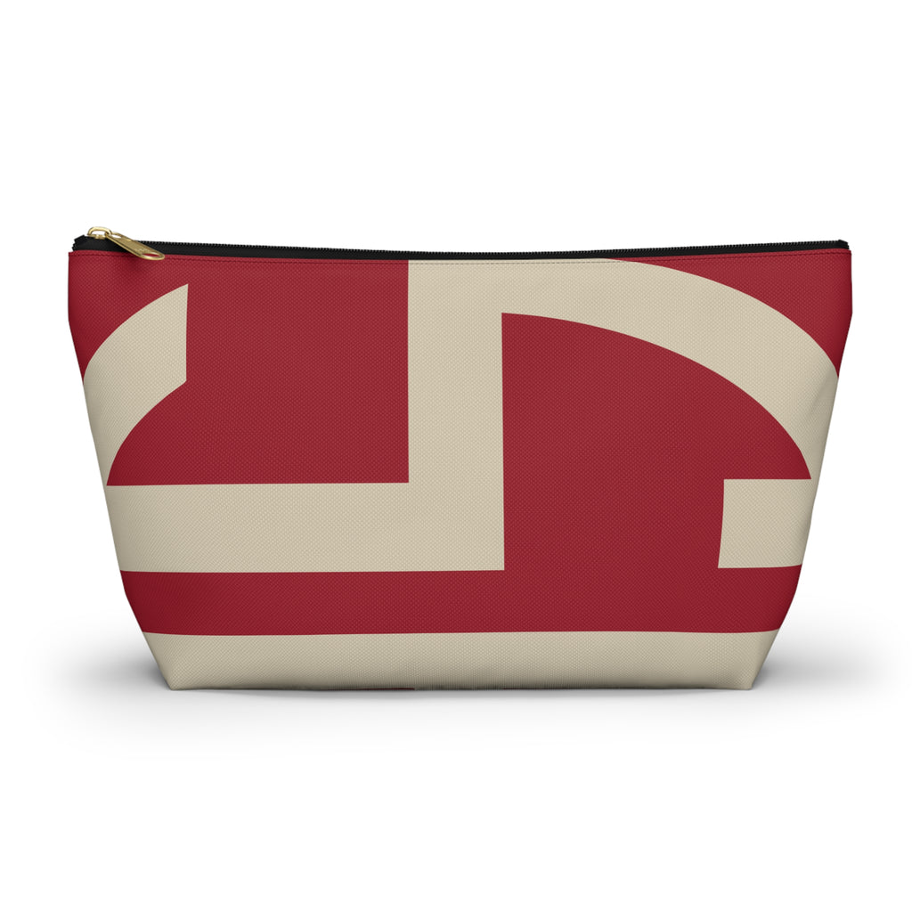 Signia Block Accessory Pouch, Red & Cream