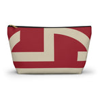 Signia Block Accessory Pouch, Red & Cream