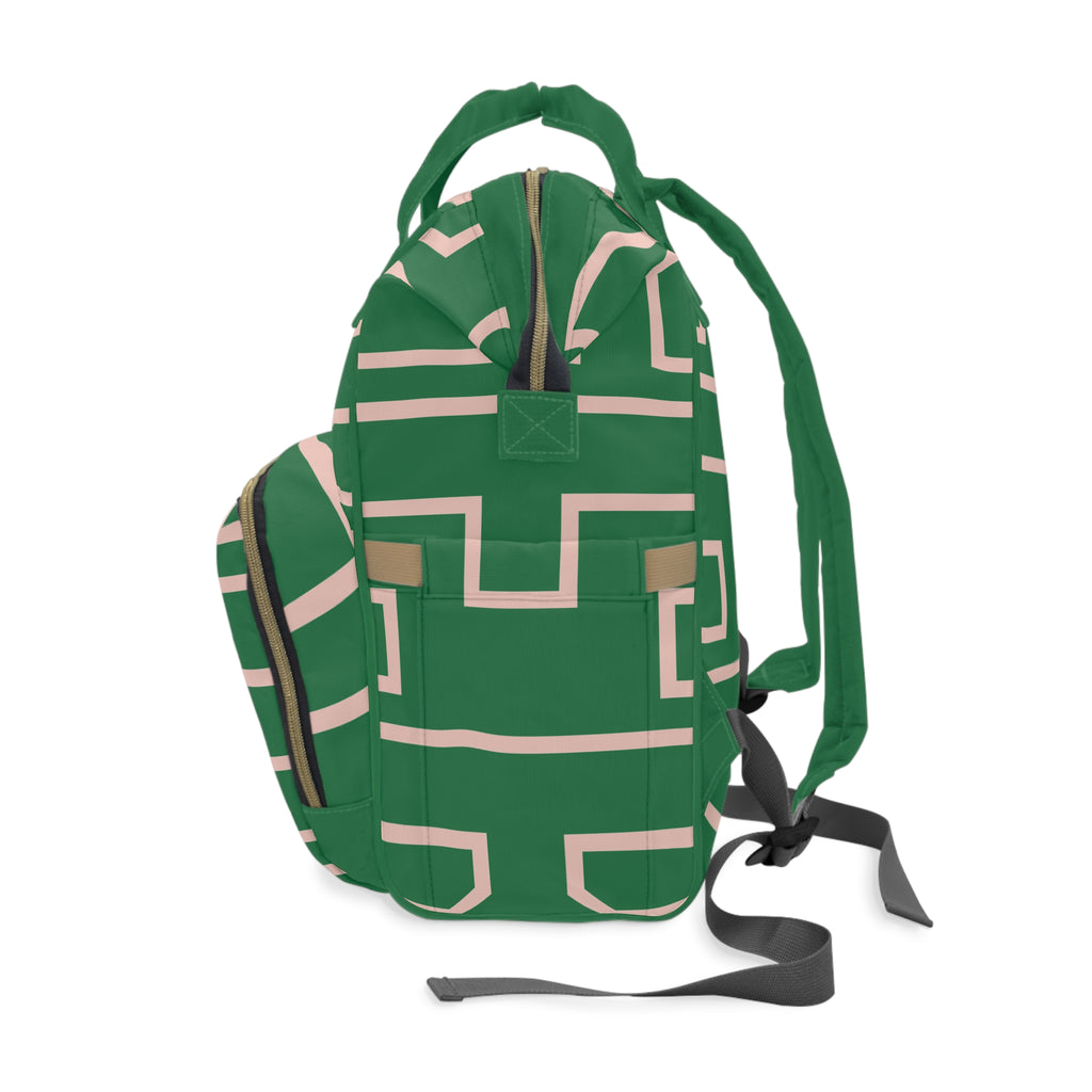 Signia Frame Commuter Backpack, Green & Pink